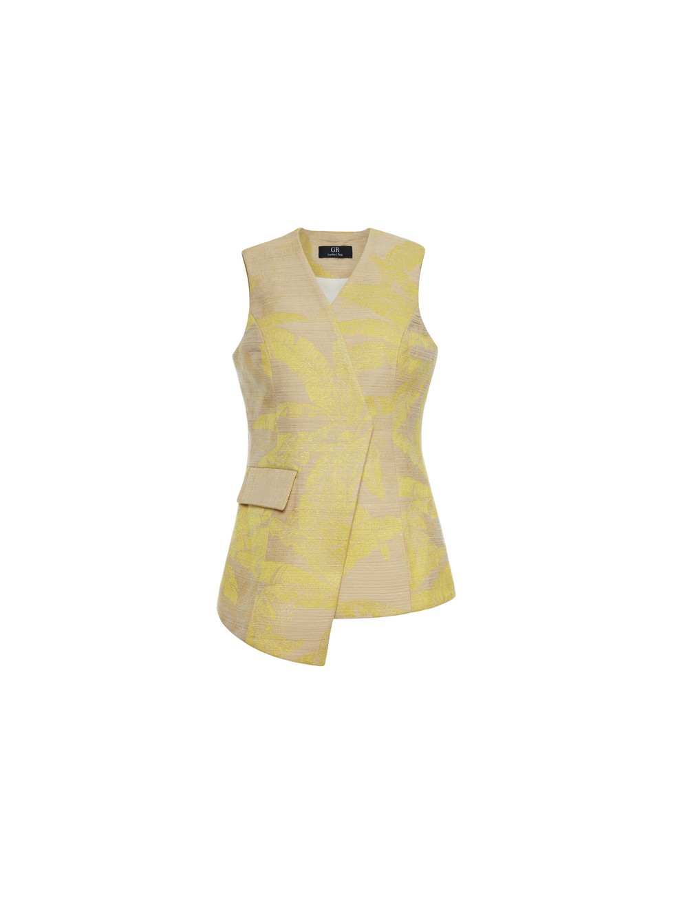 Asymmetric tailored vest | Kanem