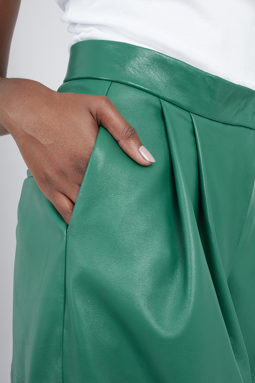 Leather tapered cargo pants | Guéra