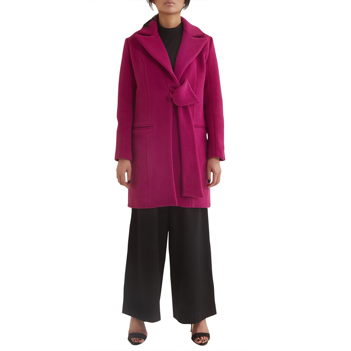 Single breasted belted coat | Fanati-sta