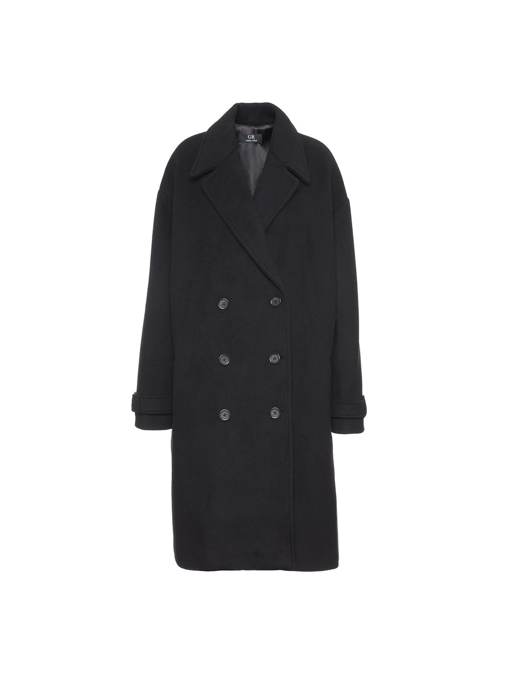 Oversized Double-breasted wool coat I Viola Passa