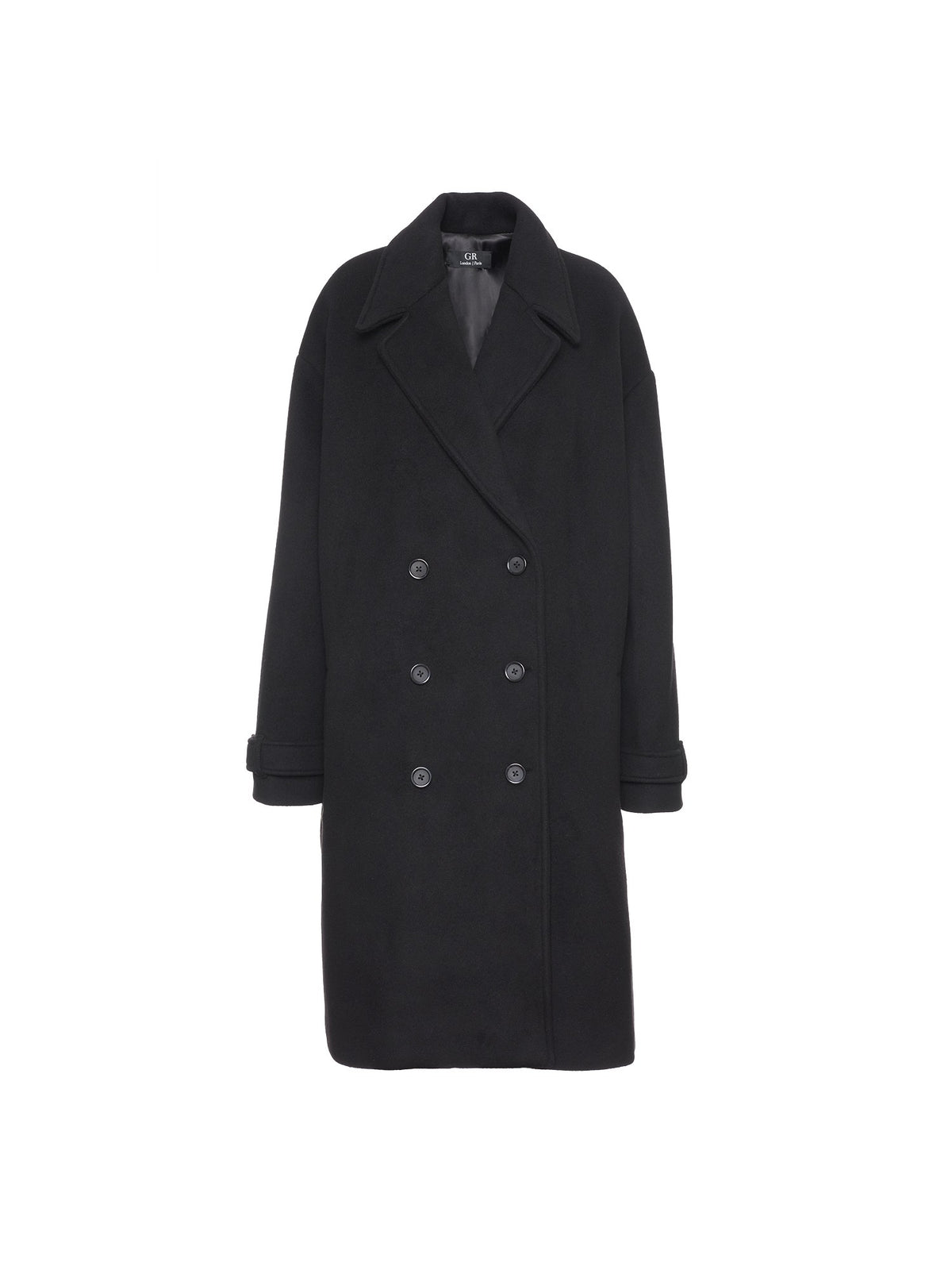 Oversized Double-breasted wool coat I Viola Passa
