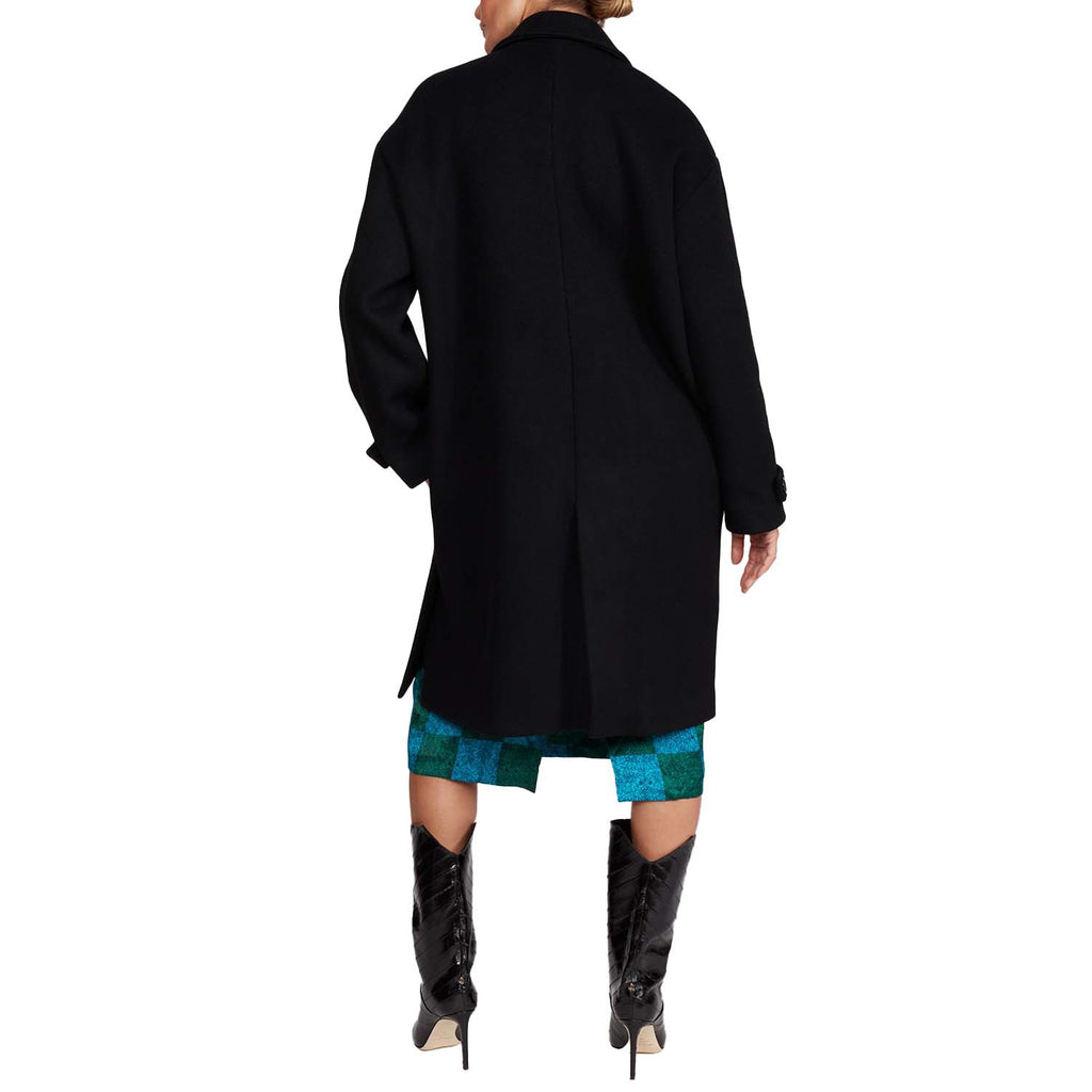 Oversized Double-breasted wool coat I Viola Passa