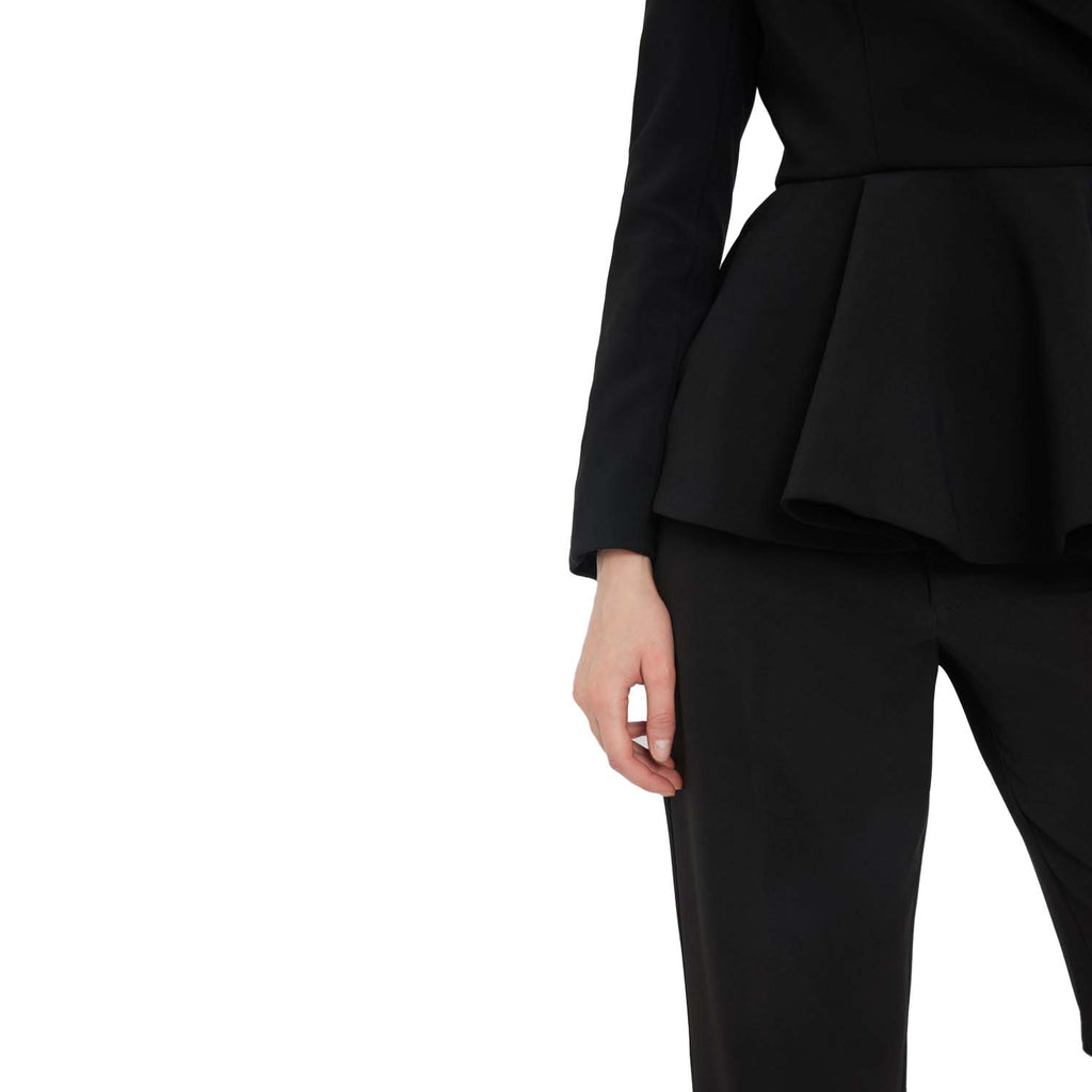 Double breasted ruffled blazer | Diamond