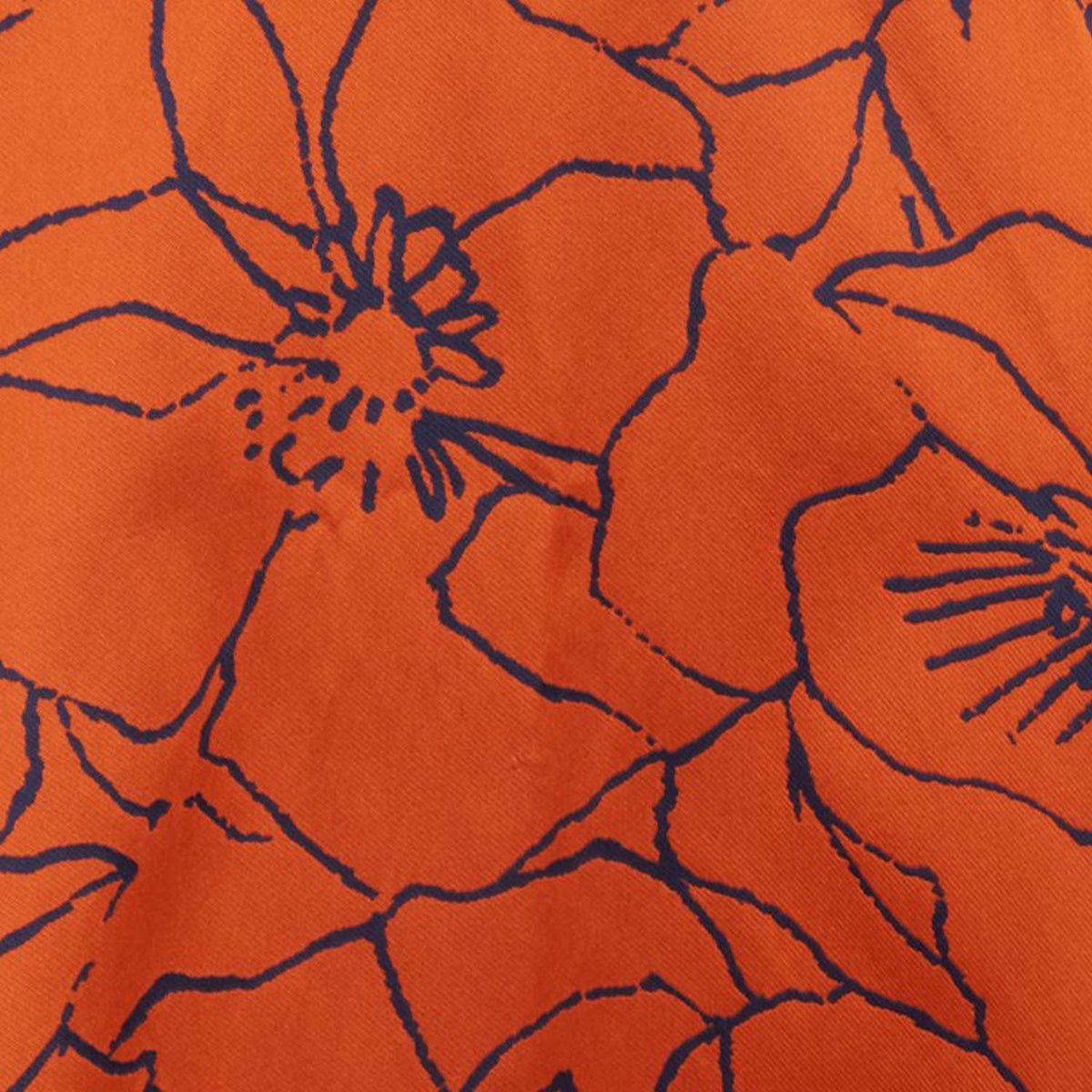 Jacquard-trimmed maxi dress Orange | Tandjilé