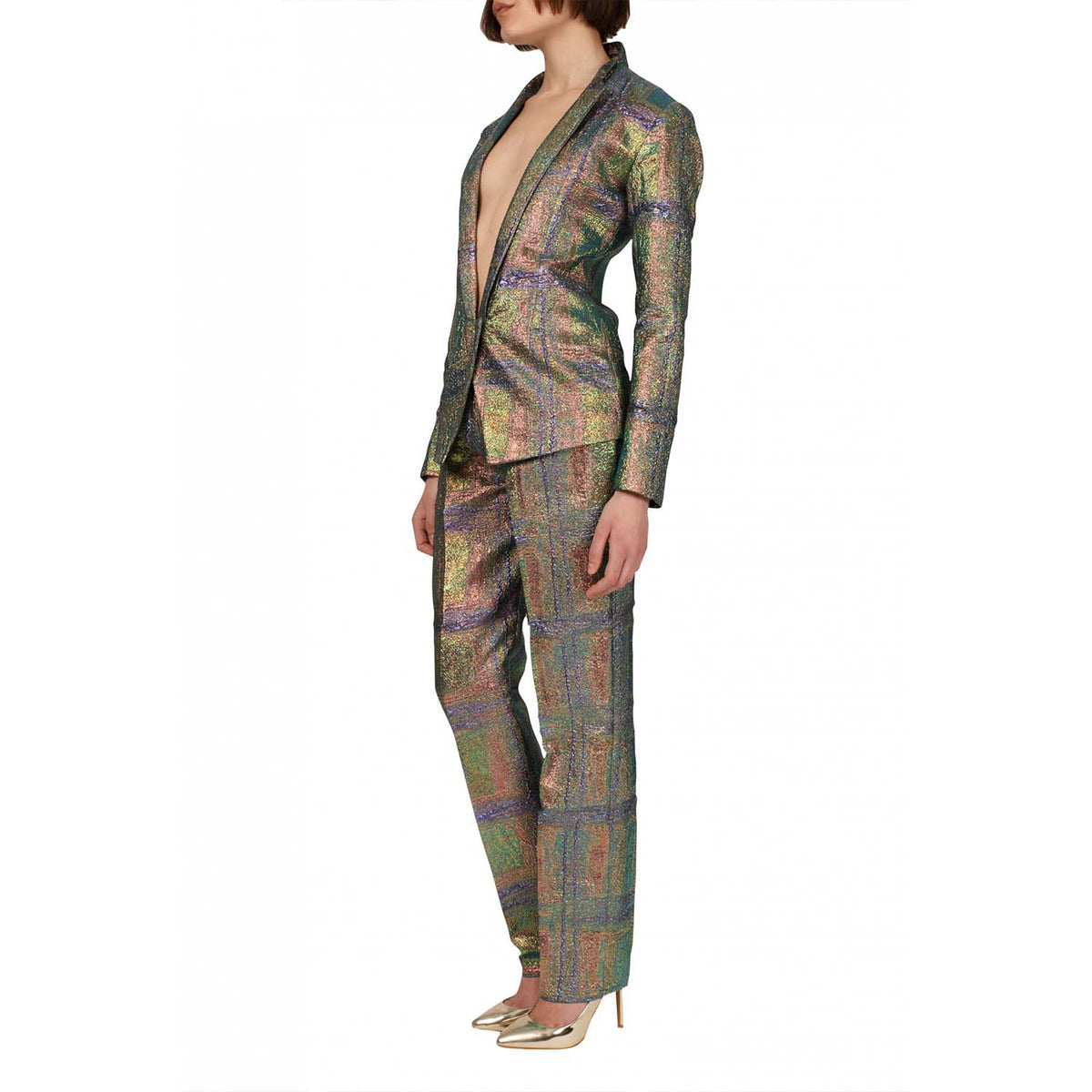 Matching textured blazer | Achta
