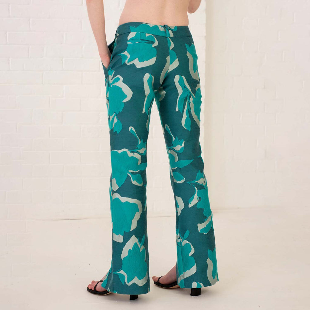 Floral splitter hem trousers | L.O.N.E.L.I.N.E.S.S