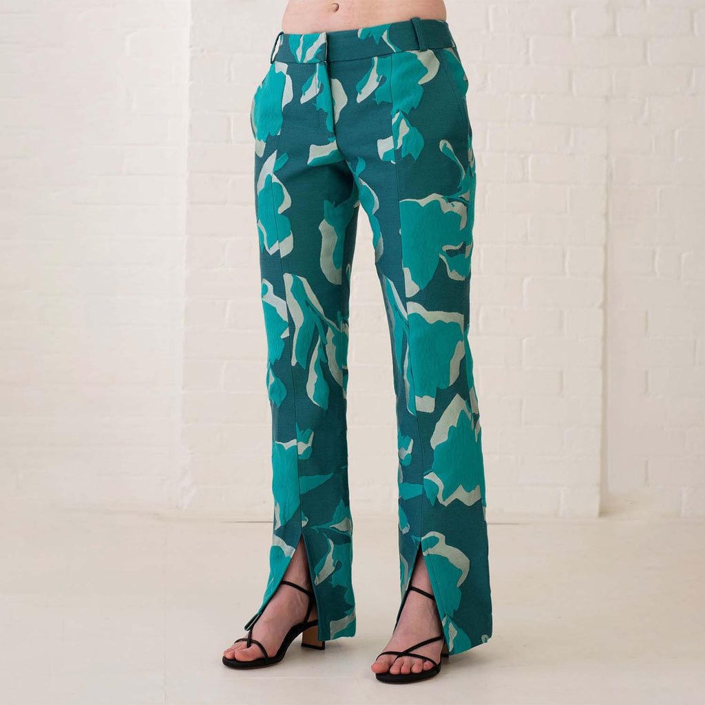 Floral splitter hem trousers | L.O.N.E.L.I.N.E.S.S