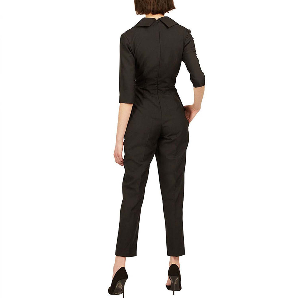 Double-breasted wool jumpsuit | Patience