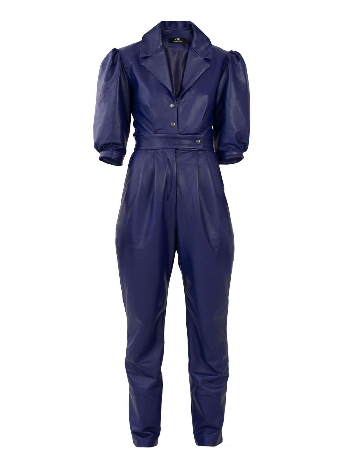 Tailored Leather jumpsuit | A.L.O.N.E