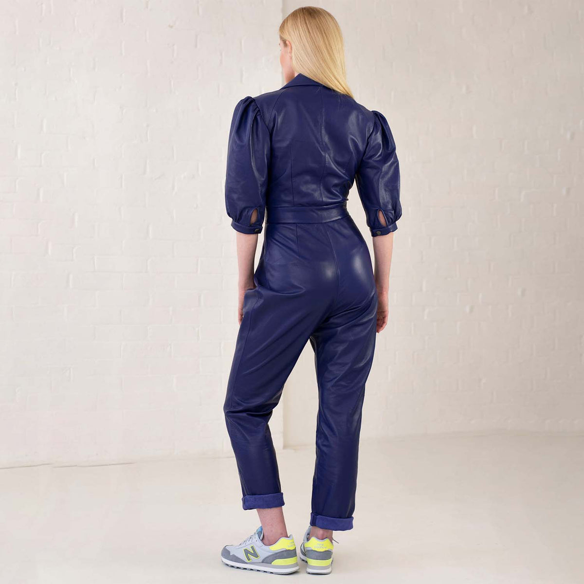 Tailored Leather jumpsuit | A.L.O.N.E