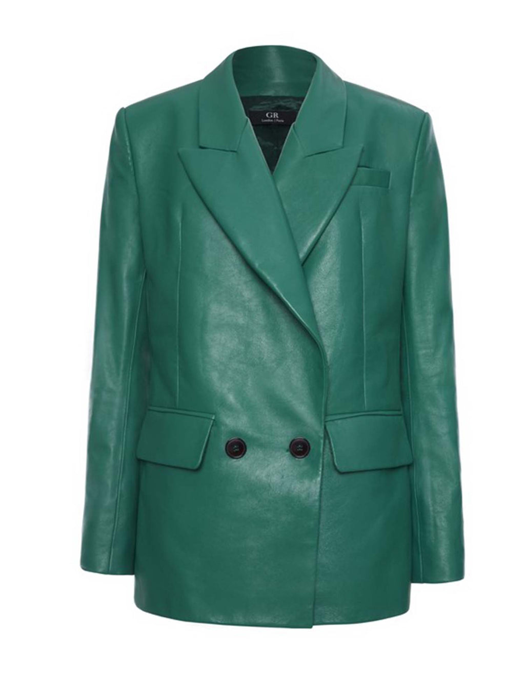 Double-breasted leather Jacket | Guéra