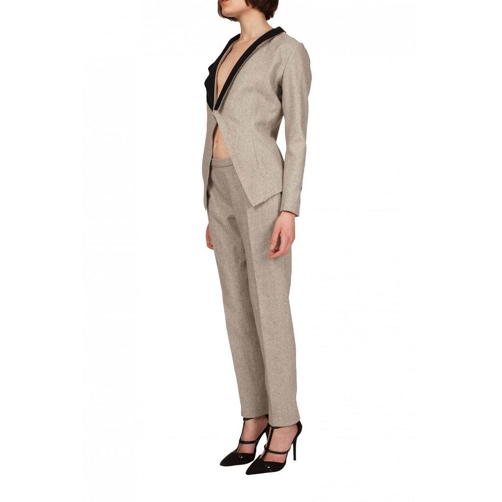 Raw Collars Suit Blazer | Rebecca