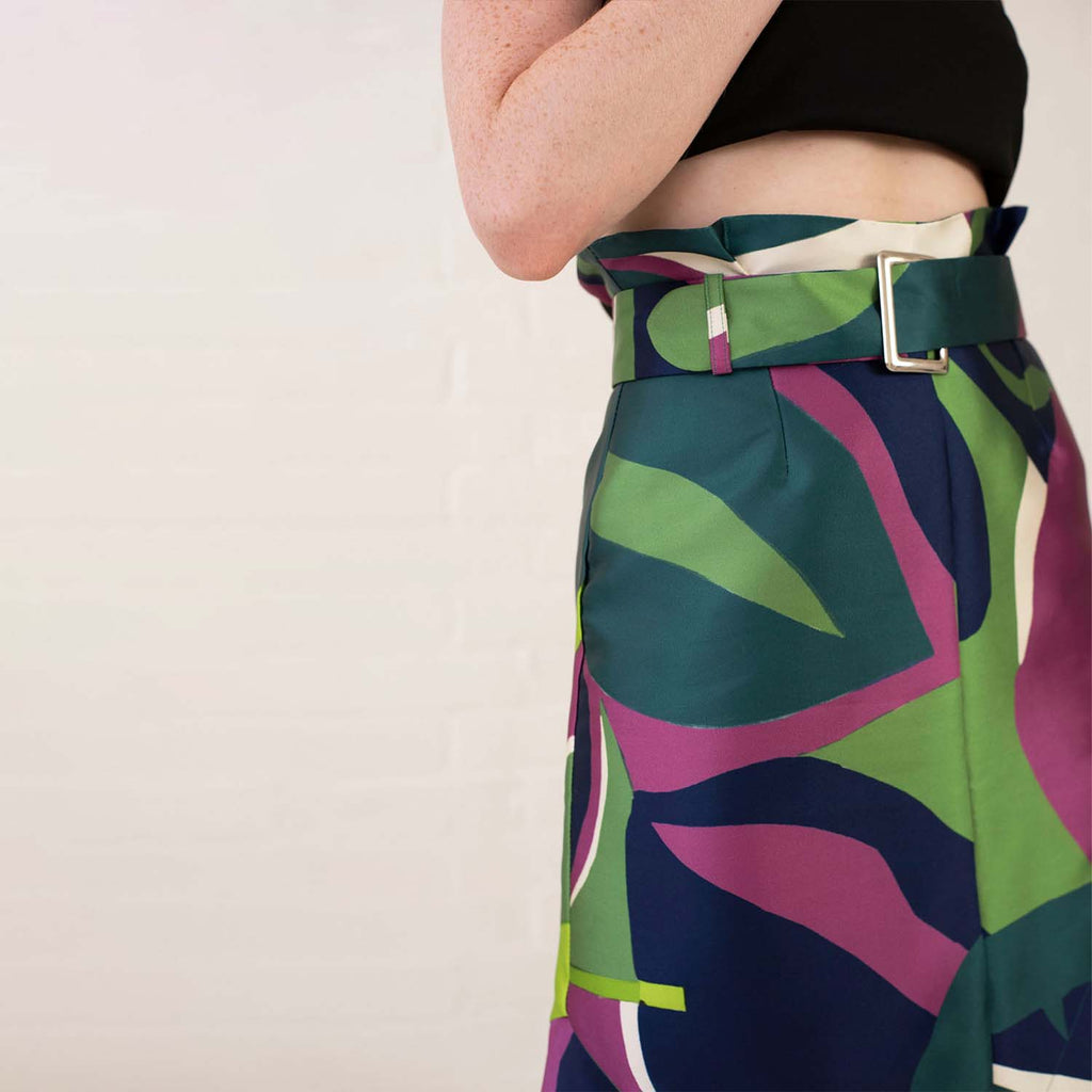 Floral-print asymmetric skirt | S.O.L.I.T.A.R.Y
