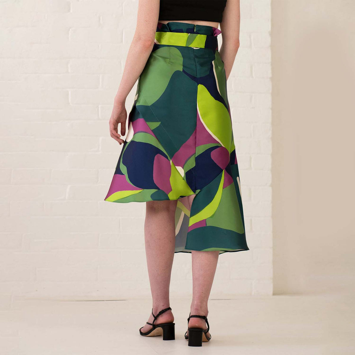 Floral-print asymmetric skirt | S.O.L.I.T.A.R.Y