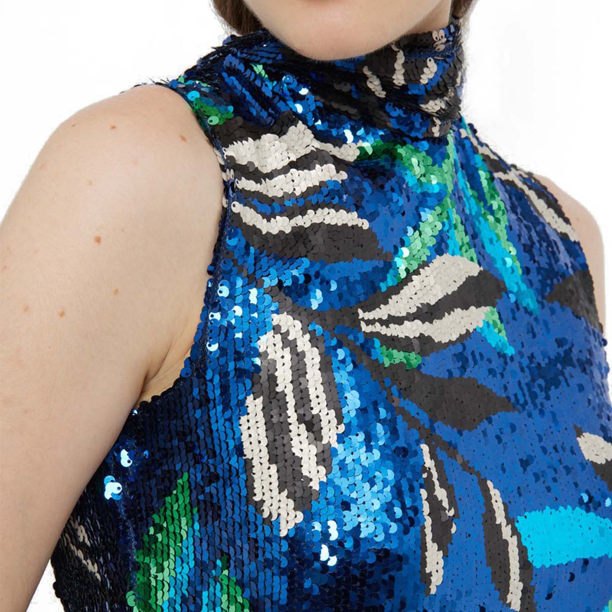 Sequins turtleneck top