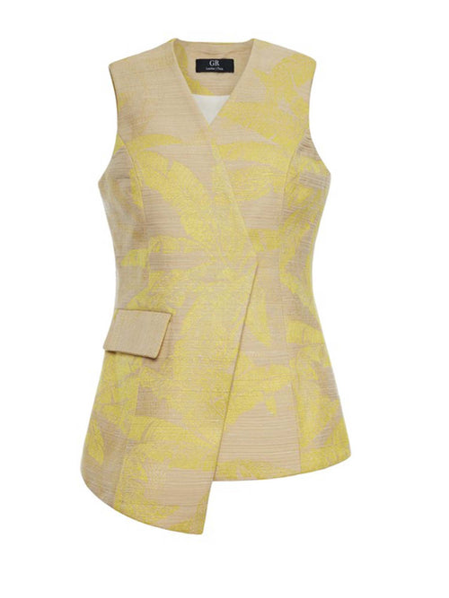 Asymmetric tailored vest | Kanem