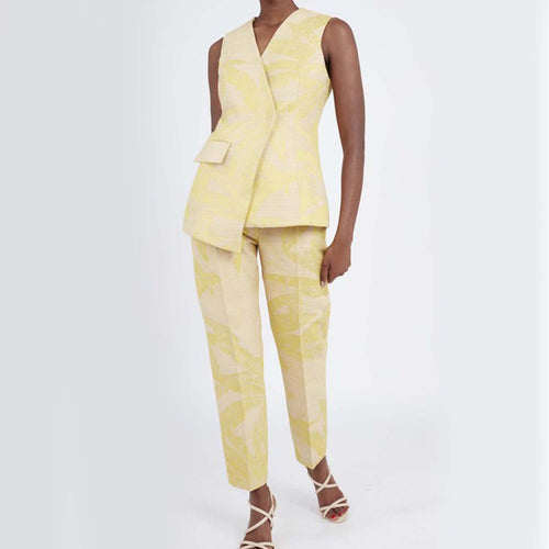 Asymmetric tailored vest | Kanem