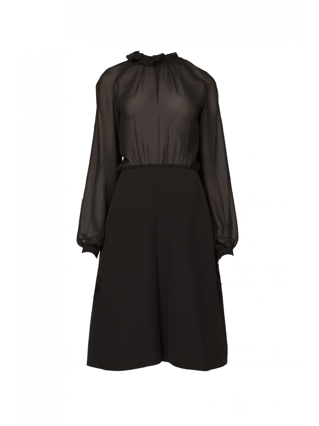 Timeless black Georgette dress | Felicity