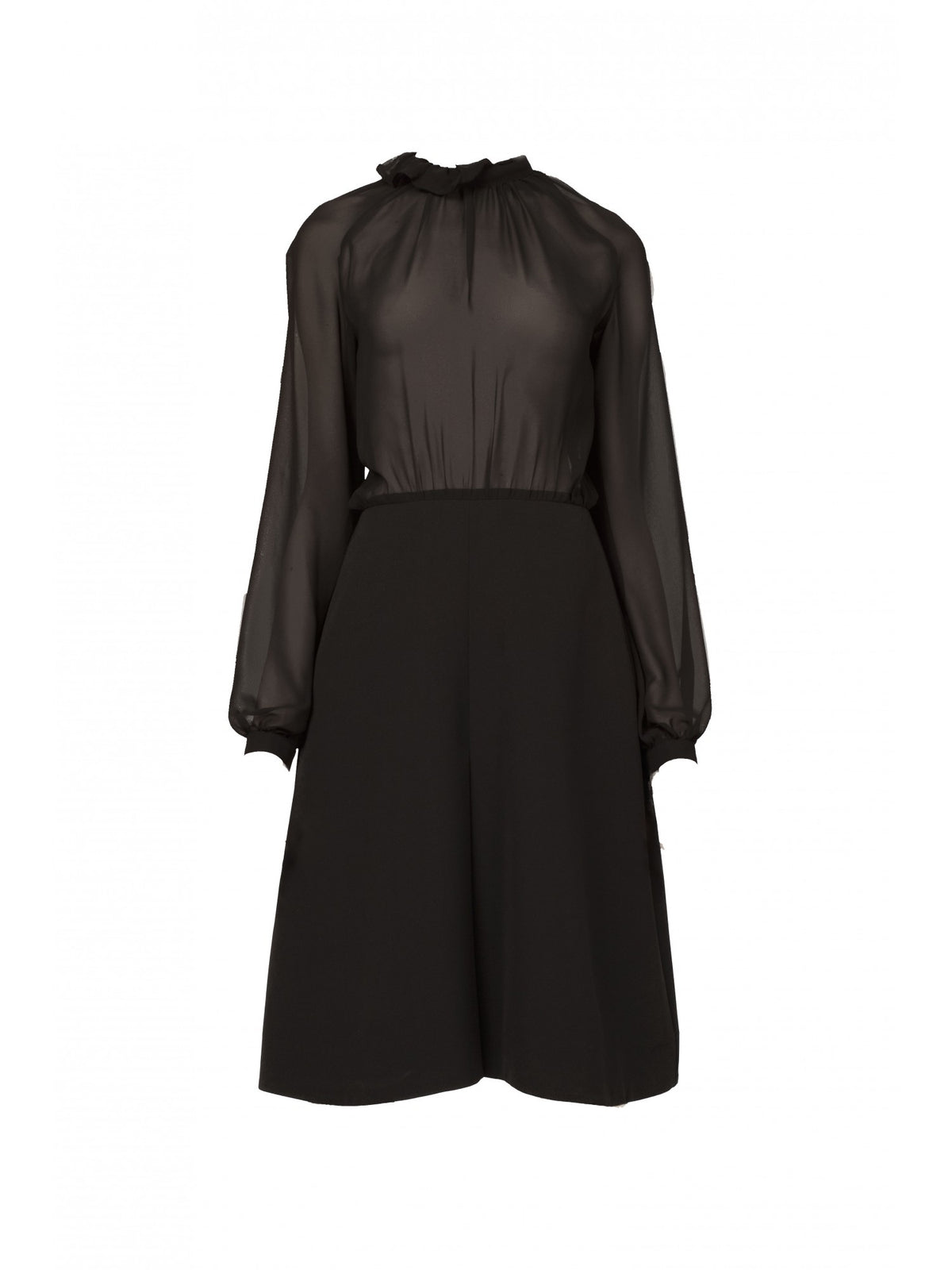 Timeless black Georgette dress | Felicity
