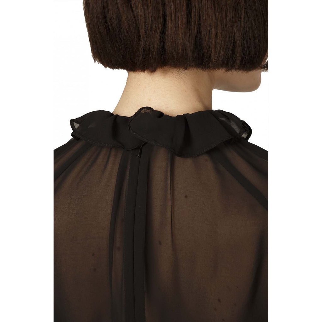 Timeless black Georgette dress | Felicity