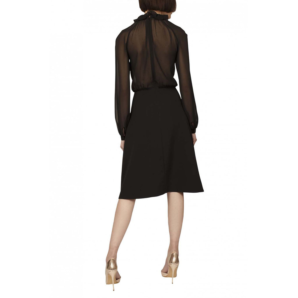 Timeless black Georgette dress | Felicity