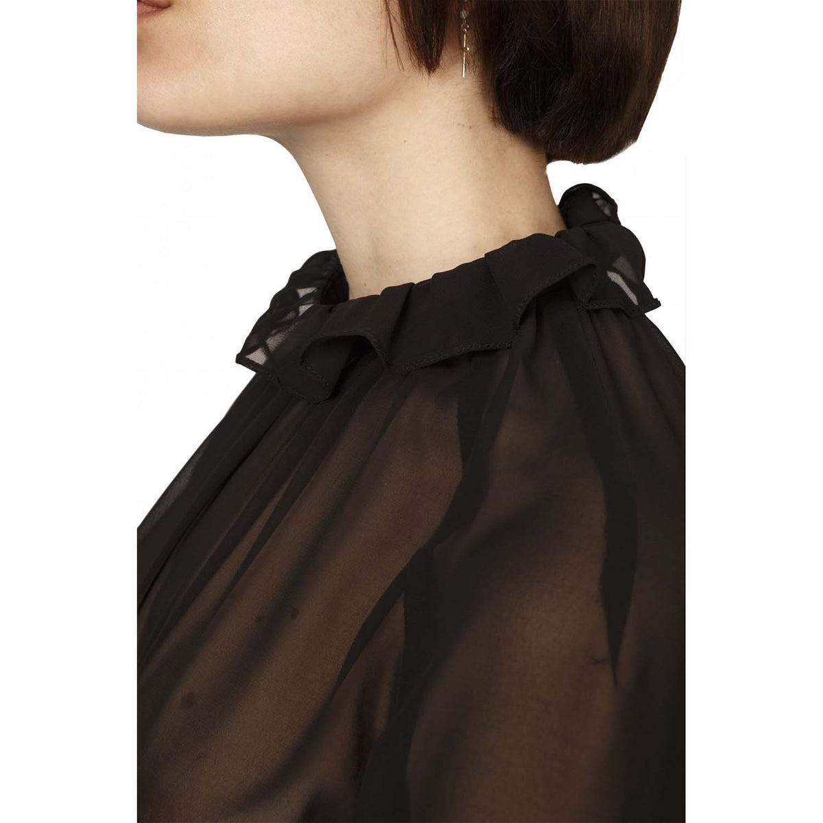Timeless black Georgette dress | Felicity