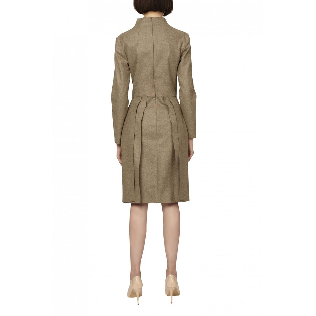 Raw Collar Dress With Folder Pockets | Ache