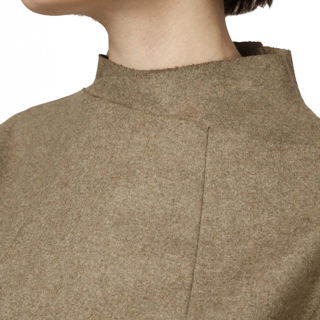 Raw Collar Dress With Folder Pockets | Ache