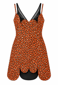 Leopard mini dress with bands | Jewel
