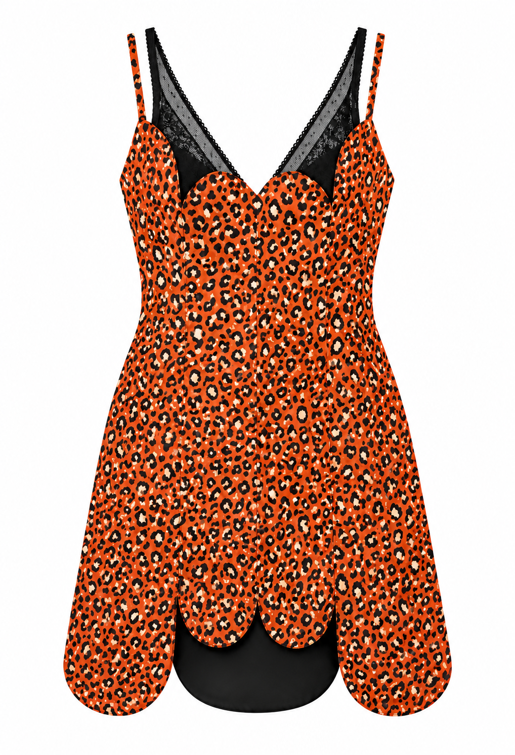 Leopard mini dress with bands | Jewel