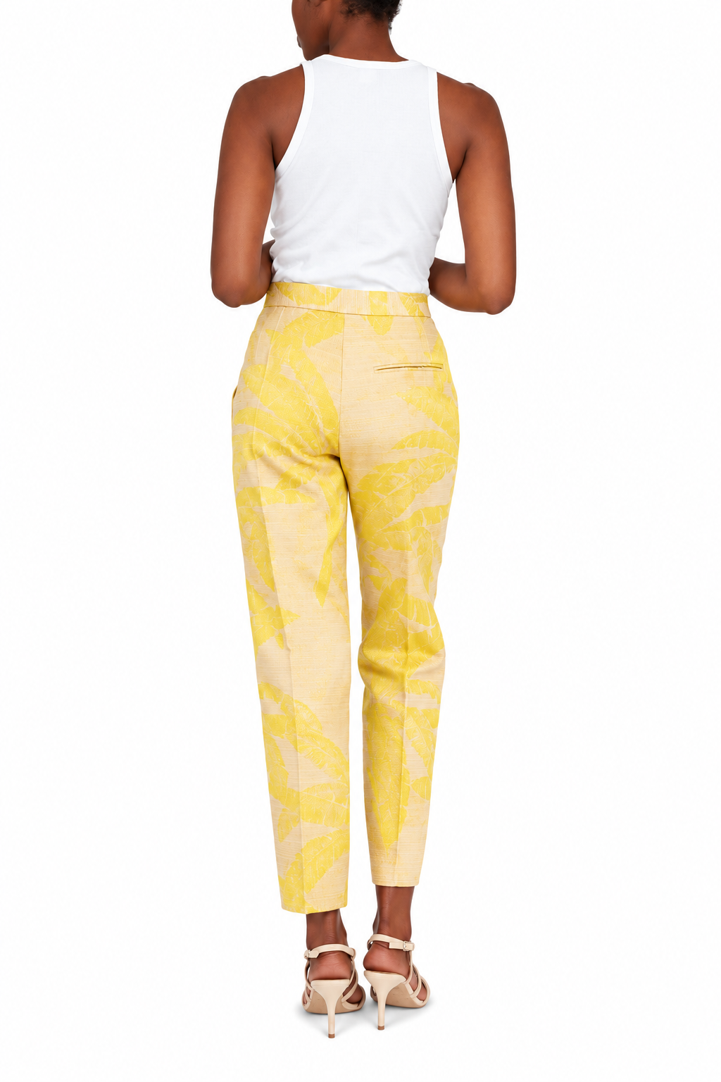 Matching pleated woven tapered pants | Kanem