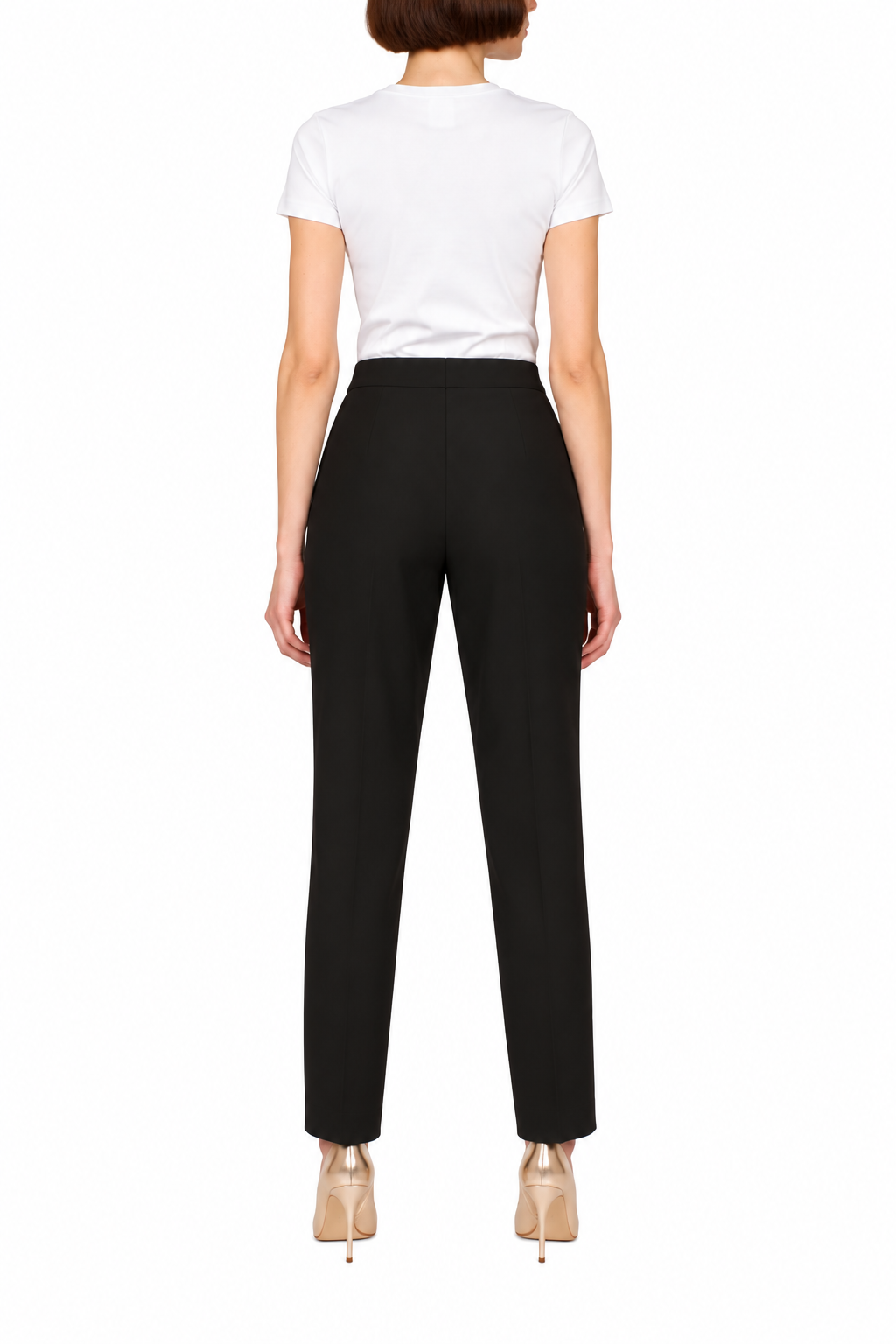Matching satin trimmed blazer with split sleeves trousers | Isild