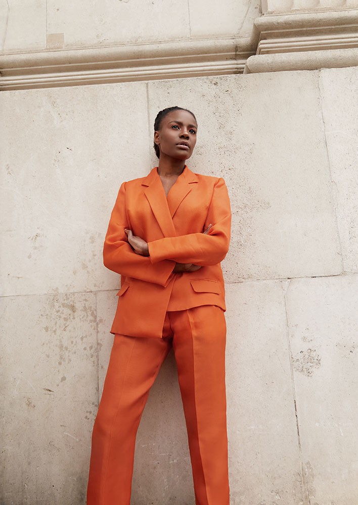 Oversized asymmetric suit with matching trousers I Joy