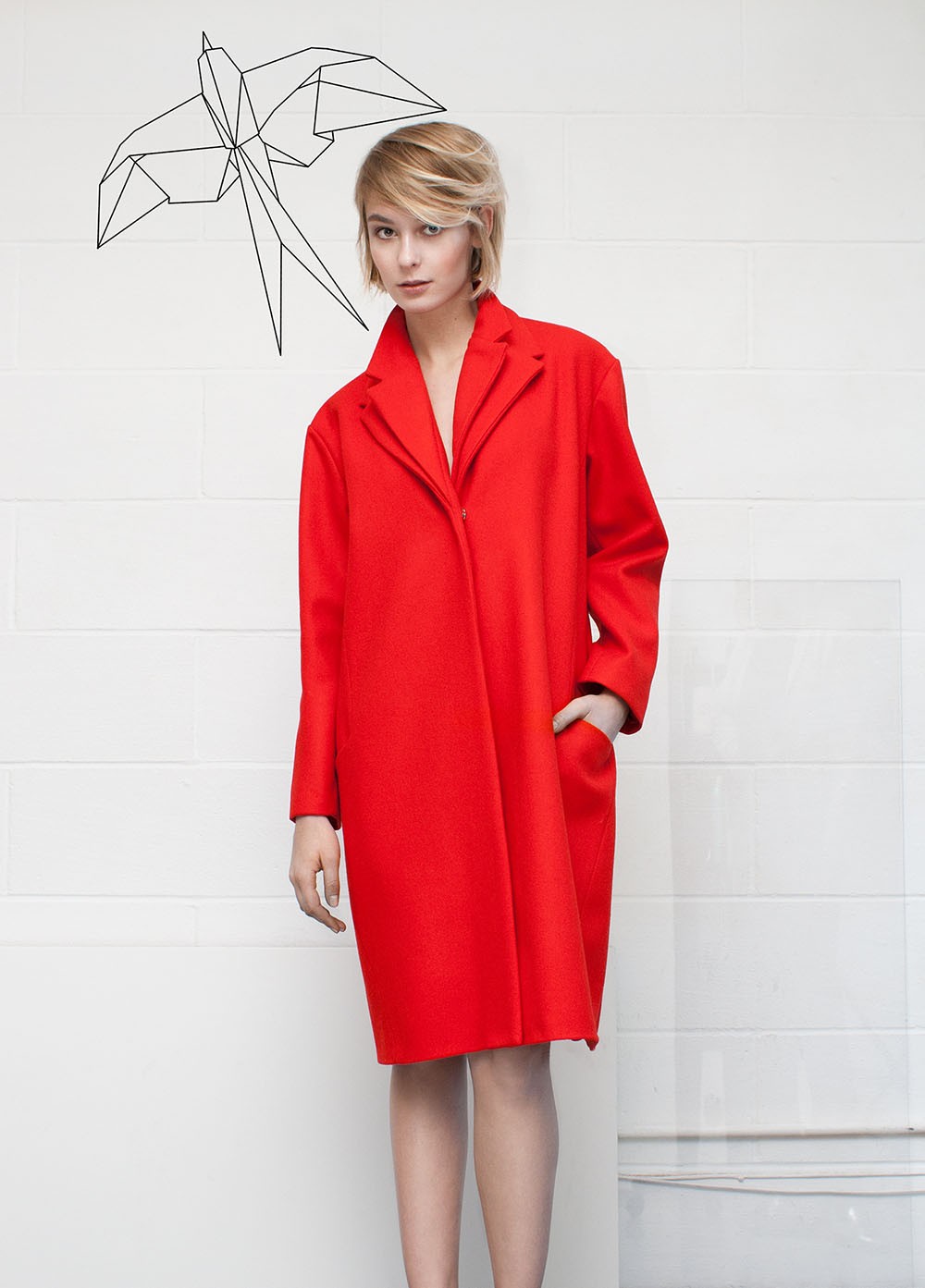 Contemporary Double Collars Coat | Naje